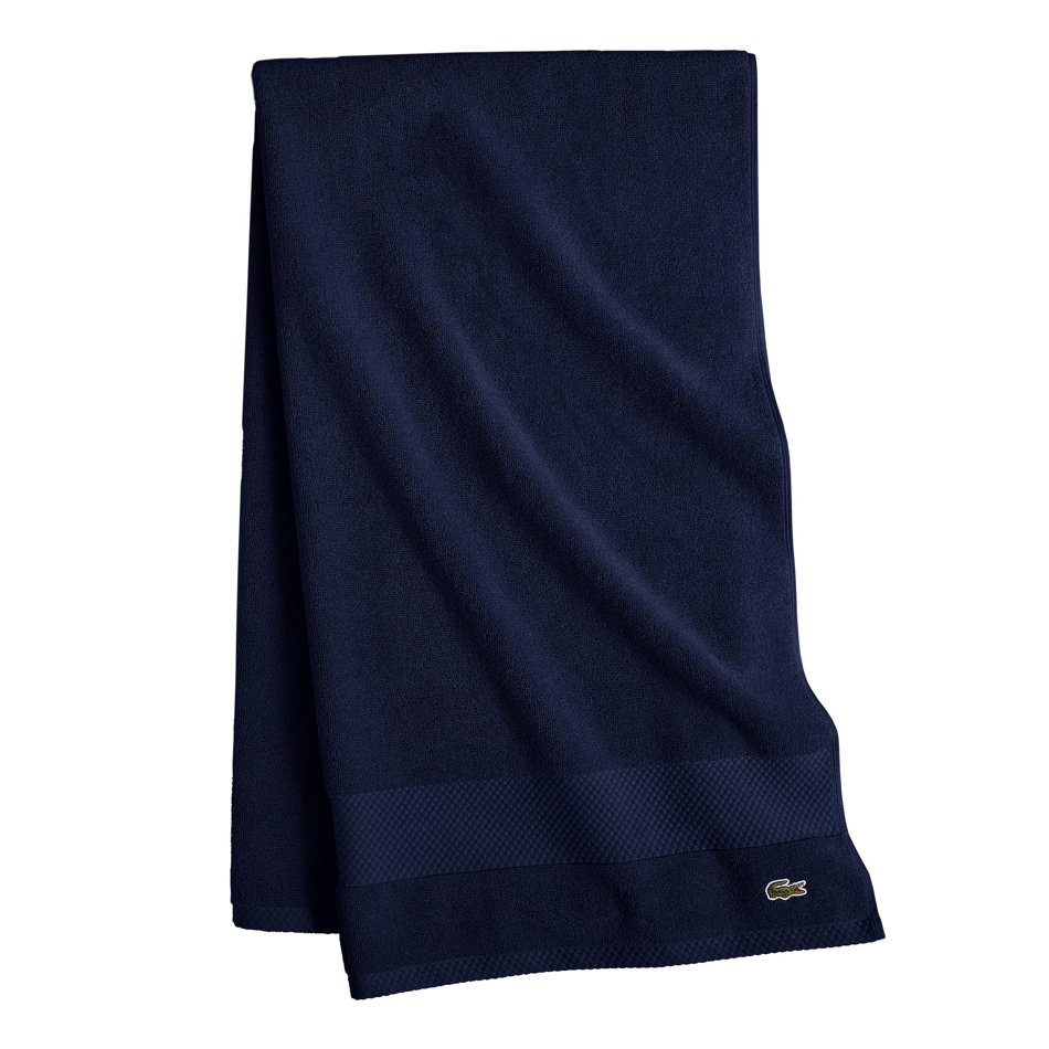 Lacoste Heritage Supima 100 Cotton Bath Towel On Sale Bed